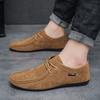 Men's Loafers Lace Up Suede Work Shoes 2026 Autumn New Formal Shoes Outdoor Walking Leisure Business Man Casual Shoes Zapatos