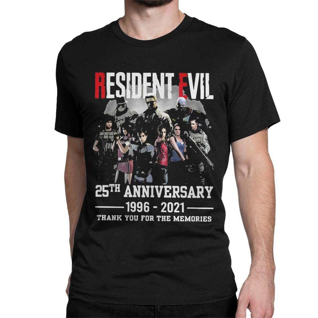 Novelty RE4 The Chainsaw Game T-Shirt for Men Women Crew Neck Cotton T Shirt RE4 Resident Evils Short Sleeve Tees Plus Size Tops