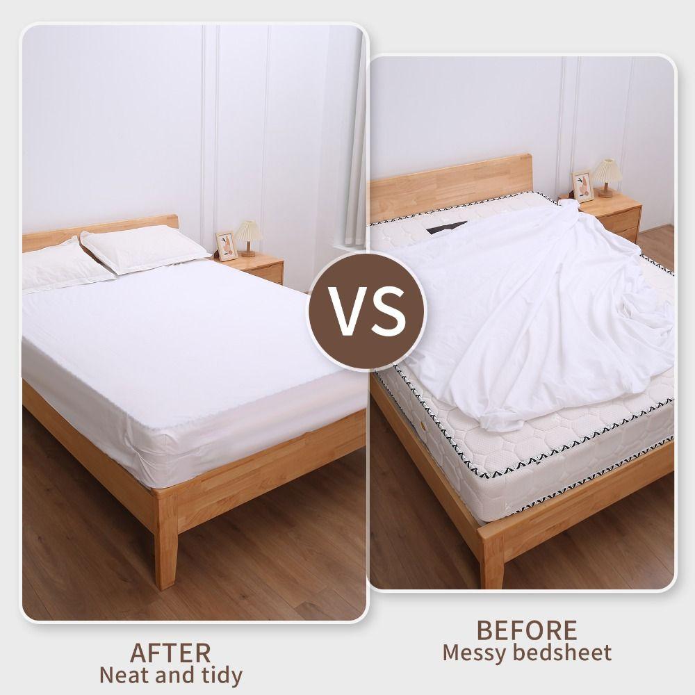 Invisible Heavy Duty Bed Sheet Holder with Lock Strips Sheet Holders DIY Bedsheet Grippers Fixed