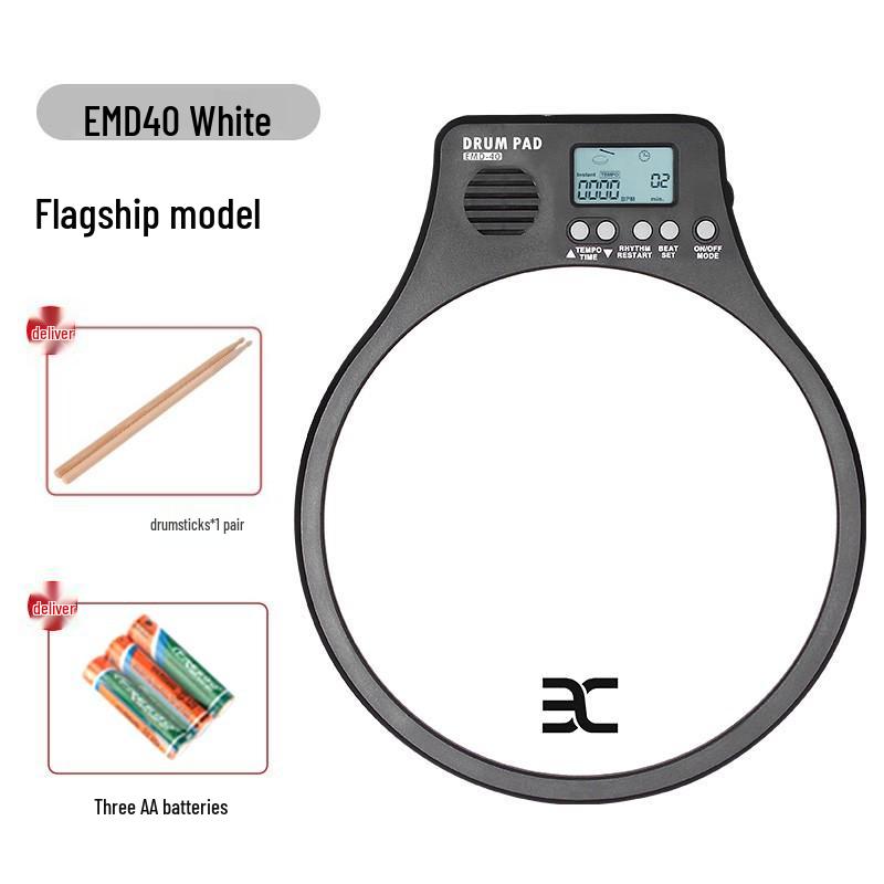 Yinuo Silent Drum Practice Set with Rack & Metronome