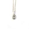 Great TIFFANY&Co. Necklace By the Yard Pear Shape Diamond Silver AG925 Women Used
