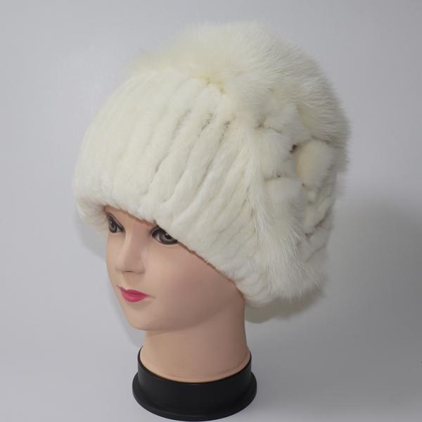 Iarnă femei 100% naturală șapcă din blană de iepure Rex, doamnă, caldă, autentică, șapci de blană de iepure Rex, bune, elastice, pălării din blană reală, căciuli calde