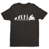 Funny Biker T Shirt The Evolution of The Motorcycle Darwin Ape To Motorbike
