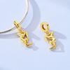 New 925 Silver Gold Charms Beads Fit Bracelet DIY Horse Yoga Ballet Girl Pendant For Woman Jewelry