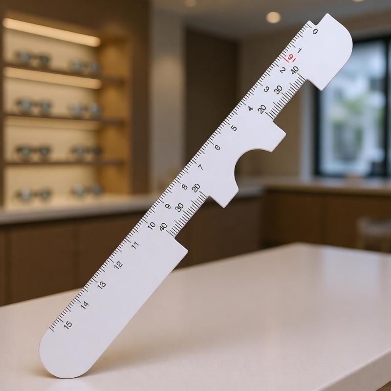 5PCS Pupil Distance Measuring Ruler With Clear Scale Marking For Accurate Eyeglass Fitting And View Testing