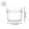 1Pcs 100/150/200/300Ml Plastic Empty Transparent Wide-Mouth Jar With Lid Cosmetic Makeup Cream Jar Loose Powder Pots Travel
