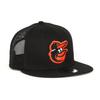 NEW ERA MLB Mesh Cap Snapback 9FIFTY Baltimore Orioles black Orioles Free Size