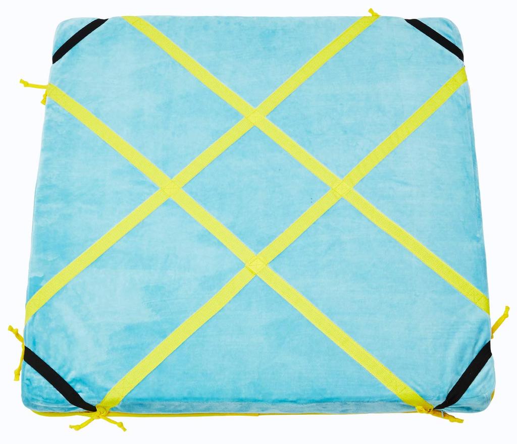 Legowisko Petio z włókna o wysokiej sprężystości ułatwiające obracanie się, z zmywalnym wodoodpornym materacem, rozmiar średni