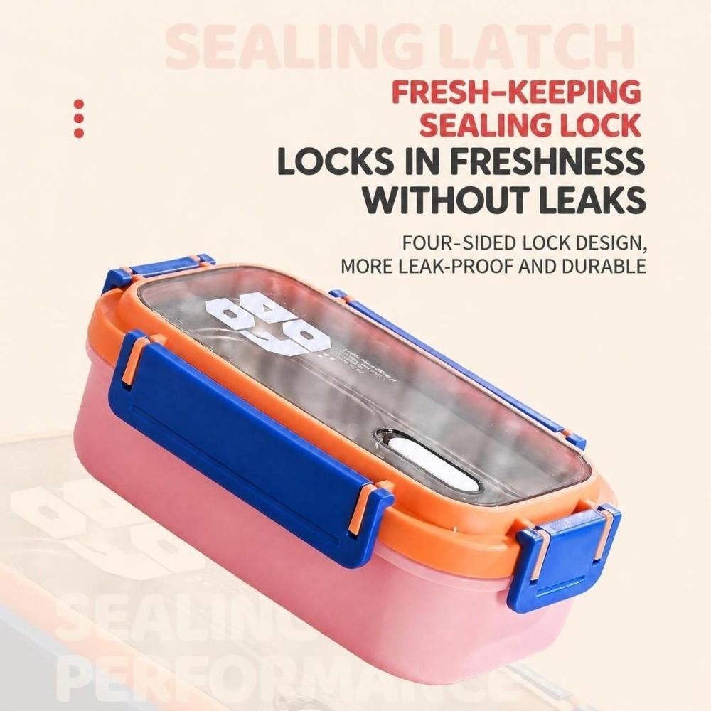 Leak-Proof Stainless Steel Lunch Box Heat Insulated Food Box Divided Food Container For Kids