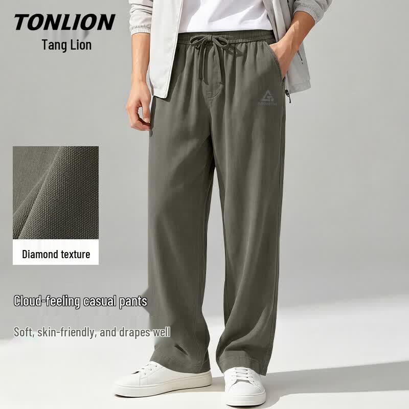 

TonLion Men s Lightweight Casual Straight-Leg Pants L