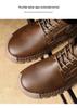 Men's Large Soft Sole Leather Driving Shoes - Hand-stitched Low-top Lace-up Autumn Casual Footwear