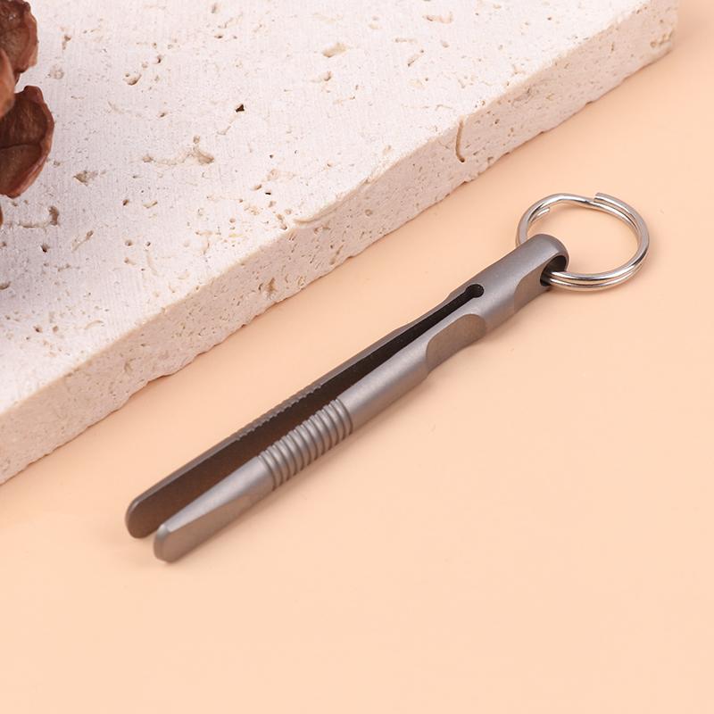 Mini Titan Pinzette Tc4 Titanlegierung Clip Tragbare Pinzette Kneifzange Edc Outdoor Werkzeug Taschen Wartungswerkzeug