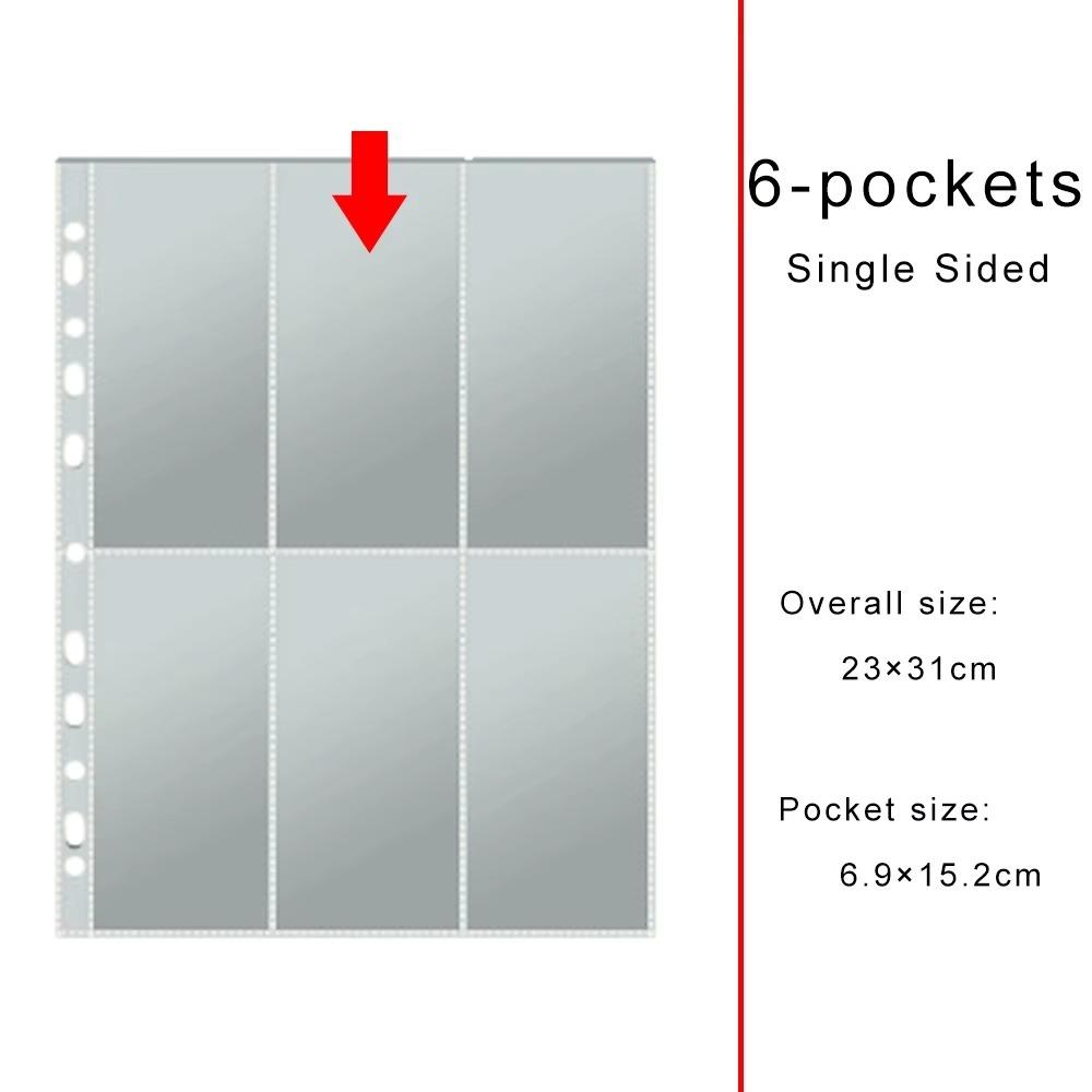 11-Hole Photo Album Pages A4 Photocards Sleeves Binder Refill Inner Page