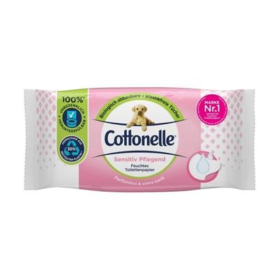 Cottonel Sensitive Bidet Wet Wipes, 42-pack