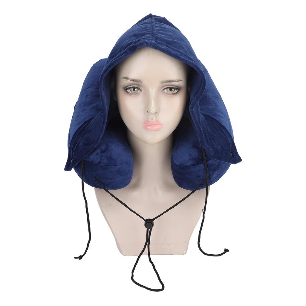 Inflatable Travel Pillow H Shaped Detachable and Washable Quick Fill with Storage Bag and Hat Airplane Pillow for Neck