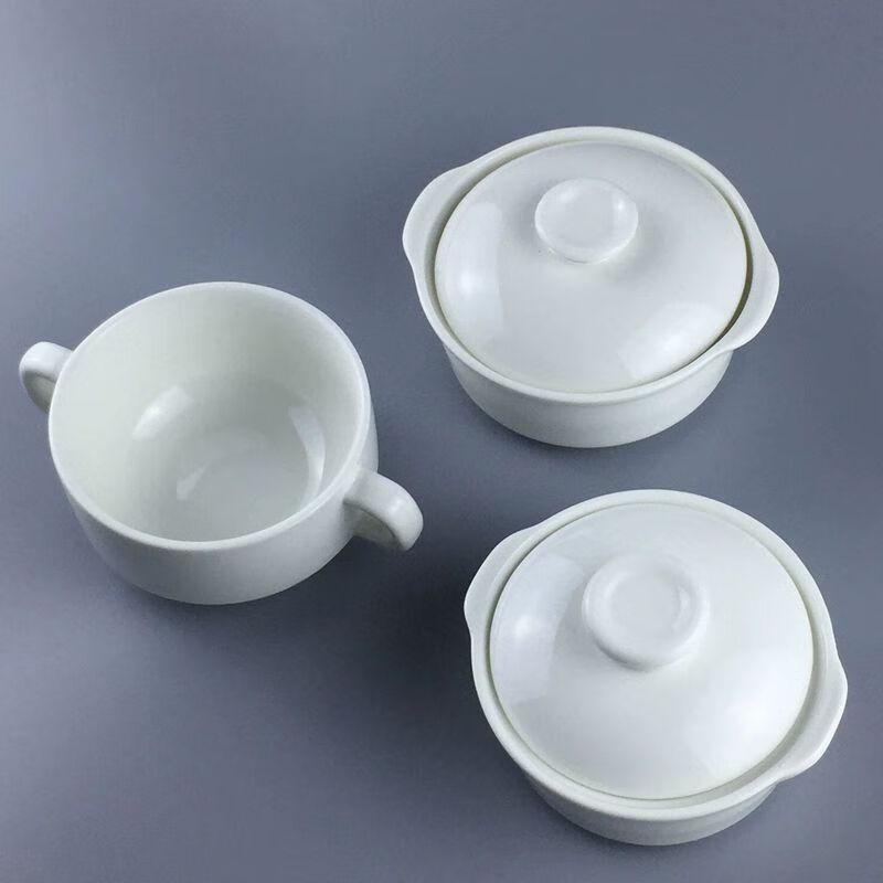 Keramik-Doppelwandtopf mit Goldrand