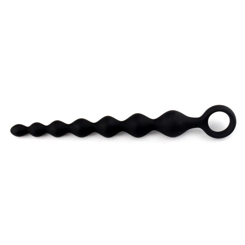 20CM Silicone Anal Beads - Prostate Stimulator Ball Butt Plug, 18+ Adult Sex Toy for Women Men Couples Gay, Erotic SM Flirt Tool