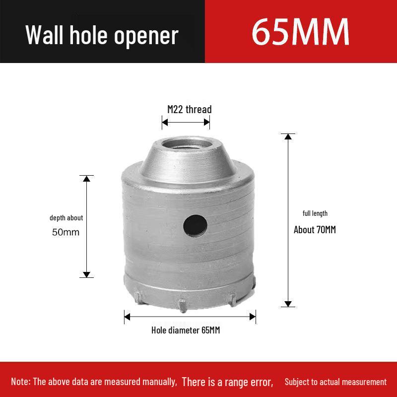 Electric Impact Drill Bit for Cement and Brick Walls - Dry Drilling Opener for Air Conditioner and Water Pipe Installations