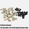 Durable Metal Bumper Fender Retainer Screws with Nuts Car Clips Body Fasteners