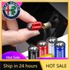 Adesivi per Auto Per Alfa Romeo 4pz Tappi Valvola Pneumatici Ruote Auto Coprivalvole Stelo Cerchioni Pneumatici Airdust Per Alfa Romeo Giulia Stelvio Junior Ton