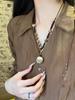 Hand-Woven Pine Nut Wood Bead Necklace - Chinese Retro Style Versatile Fashion Accessory
