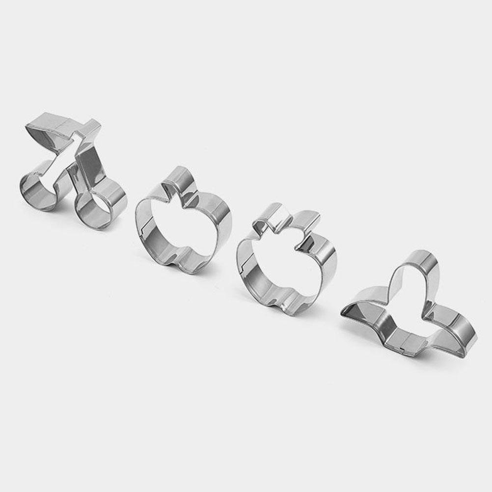 

12 Pcs Stainless Steel Biscuit Mold Father Grape Heart Cookie Cookies Metal Cutters