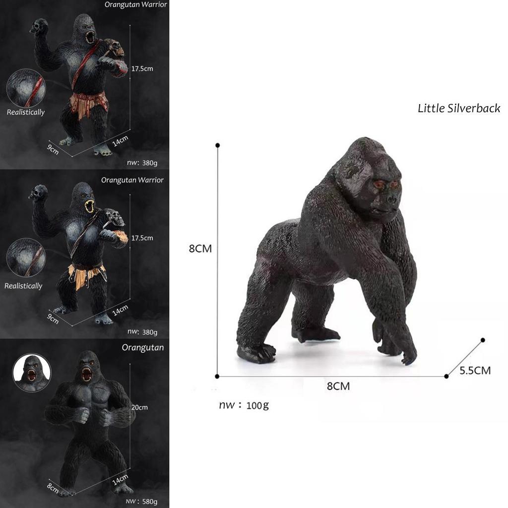 King Kong Gorilla Model Figure Skull Island Toy Adorned With Realistic Details For Kids And Adults