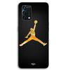 Phone Case - MANIACASE - Oppo A95 - TPU Silicone - Jordan 23 Nike Logo - Black with Gold Details