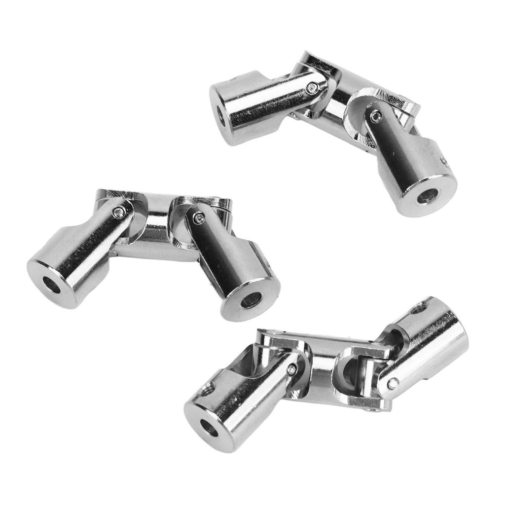 3 Stück 3 Gelenk Lenkwellenkupplung Stahl 4mm auf 4mm Drehbar Universalkupplung für RC