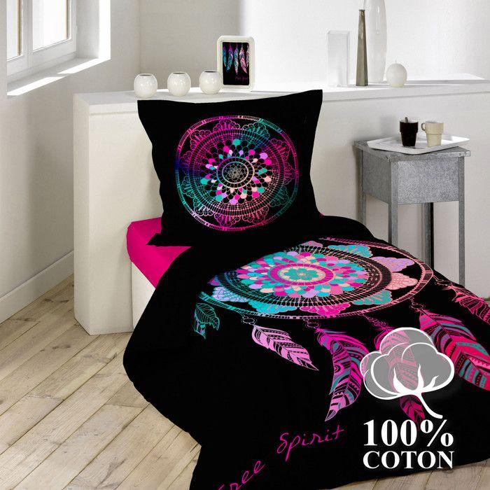 Housse de couette enfant 140 x 200 cm + 1 taie – Coton 42 fils – Porte Bonheur