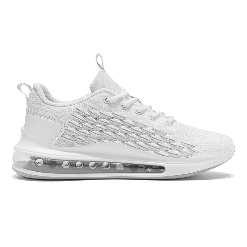 Large Size 48 Men's Shoes Summer New Fly-woven Mesh Breathable Running Sports Trendy Shoes Thick Sole Air Cushion Heightening Shoes Men