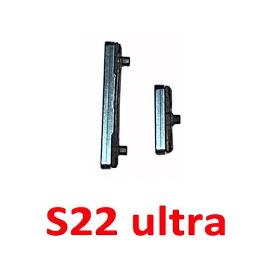 Phone New Power Volume Button For Samsung Galaxy S22 Ultra S22+ Plus Phone Housing External On Off Side Key Parts