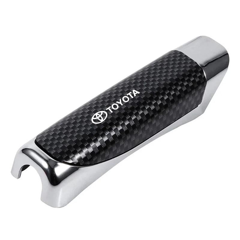 

Car Hand Brake Cover Handbrake Grips Protection Cover Carbon Fiber For Toyota Corolla Yaris Aygo Prius Camry Auris Avensis CHR вуглецевого волокна, чорного кольору