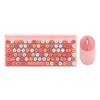 Neutral Color Lipstick Punk 2.4G Wireless Keyboard Mouse Computer Suit Girl Cute Office Gaming Keyboard and Mouse