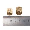 Playing Game Tool Pure Copper Hand Polished Copper Dice Brass Dice Metal Solid Dice Solid Dice