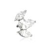 Titanium Cap With White Zircons - Silver - Tna-121 1.2 Mm