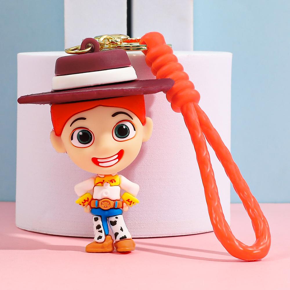 New Anime Buzz Lightyear Toy Story Action Figures Keychain Figure 3D Doll for Bag Car Decoration Birthday Key Chain Gift
