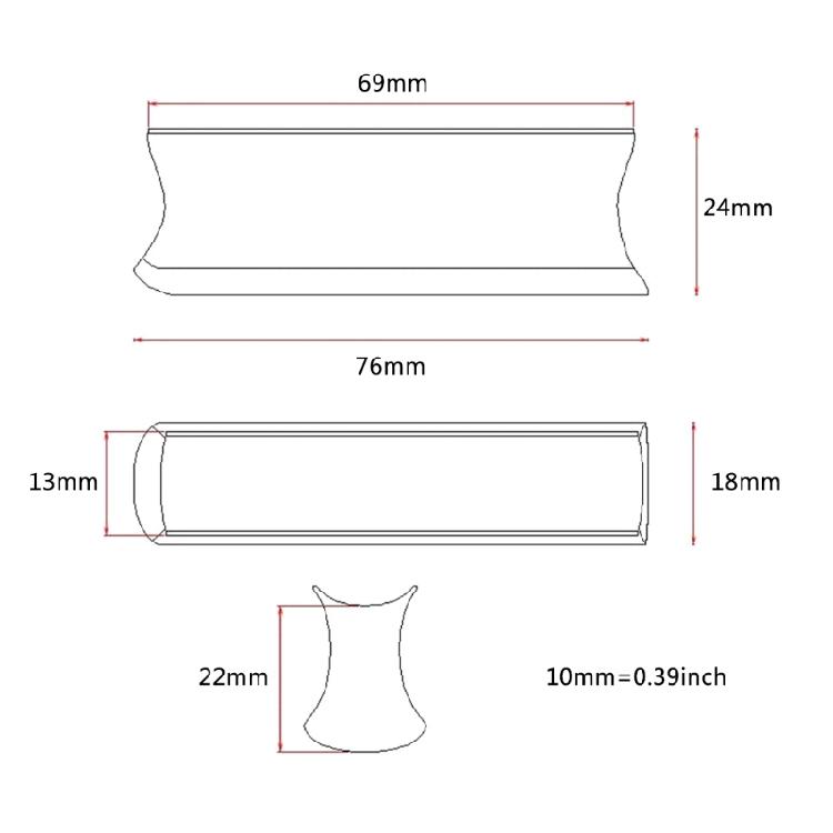 Hot Favorable Stainless Steel Guitar Slide Tone Bar for Lap Steel Guitar