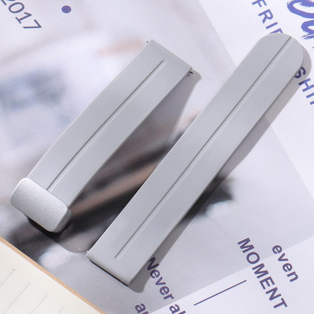 18mm 20mm 22mm Folding Buckle Silicone Strap for Rolex Band Universal Soft Rubber Strap Quick Release Replacement Bracelet