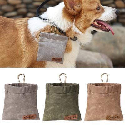Pet Treat Bag Dirt-Resistant with Carabiner Waterproof Dog Treat Pouch Closure Pocket