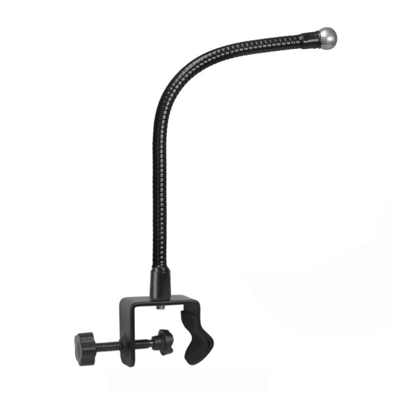 Flexible Snake Tube Phone Stand Clamp with 360 Rotation 4 Length Option 17.4mm Universal for Desktop Bedside Mounting