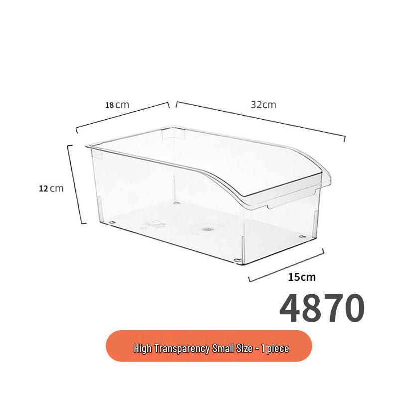 Průhledný víceúčelový úložný box na knihy, hračky, svačiny, oblečení, kosmetiku a různé drobnosti