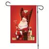 47*32Cm Merry Christmas Garden Flags Decor Weatherproof Mini Yard Banner (Pole Not Included) LS