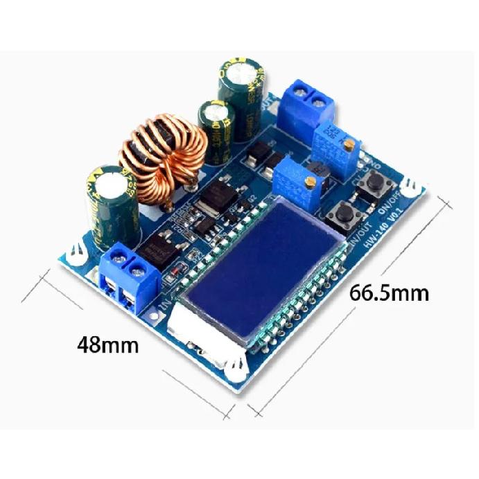 35W DC 5.5-30V To 0.5-30V Digital LCD Display Automatic Step Up Down Buck Boost Converter Power Supply Module Adjustable Board