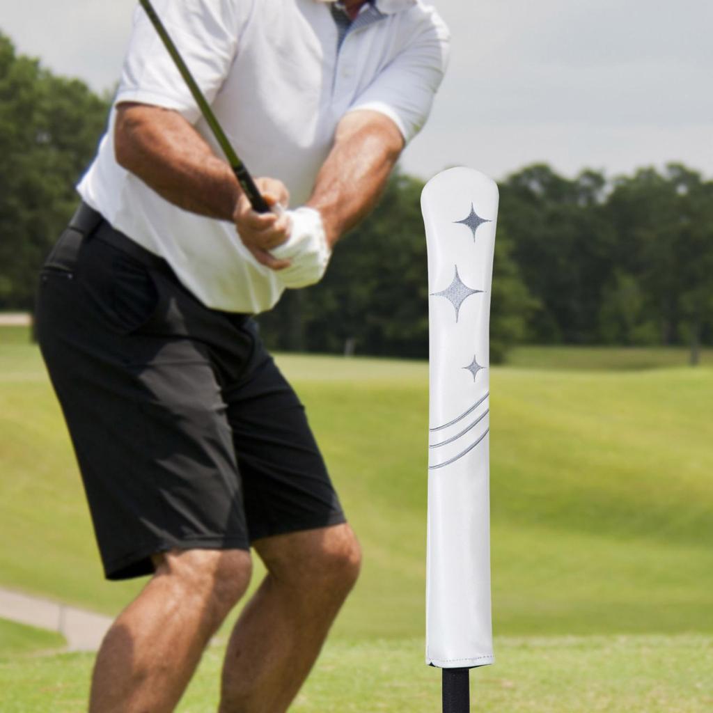 Golf Alignment Stick Cover Water Resistant Scratch Resistant PU Leather Decoration Head Cover Golf Supplies Headcover Holder