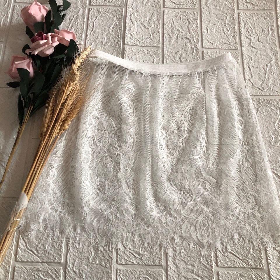 Spring and Autumn Women's Plus Size Layered Lace Hip-Covering Short Skirt Apron