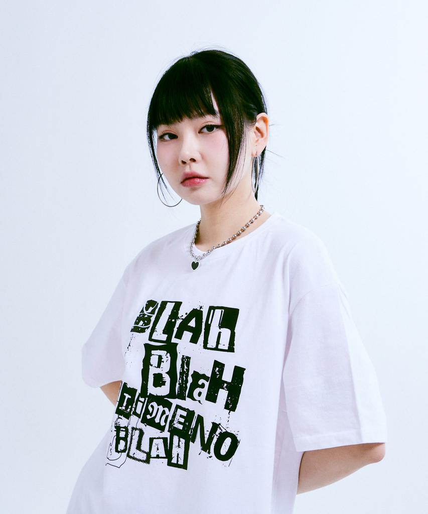 ELIMENO [Set] El Grunge Graphic Short Sleeve T-Shirt 2-Piece Set (Type A)