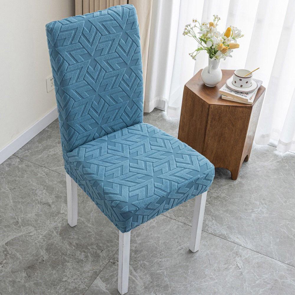 1Pcs Thickened Universal Chair Cover Soft Elastic Removable Stool Slipcover Jacquard Washable Backrest Protector