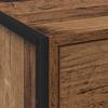 Nightstand Set of 2 Reclaimed Wood Look 50 X 39.5 X 50 Cm Engineered Wood
