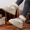 Fashionable New Elegant and Sexy Warm Work Boots Winter Round Toe Comfortable Thick Sole Anti Slip Casual Women's Snow Boots